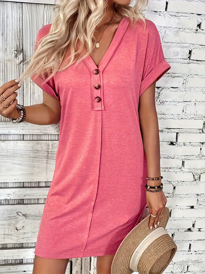LM | Evelyn - Short-sleeved dress for spring