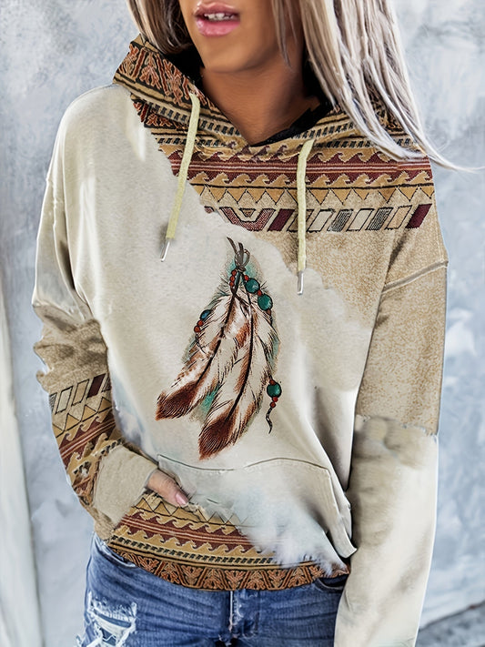 LM | Hoodie with Aztec pattern