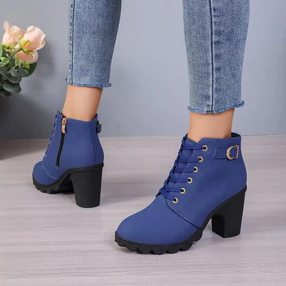 LM | WOMEN'S BOOTS WITH CHUNKY HEEL