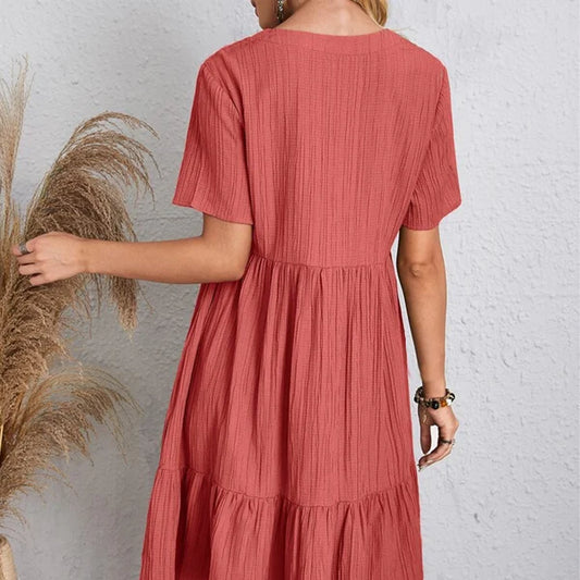 LM | Retro clothing with V-neck for women