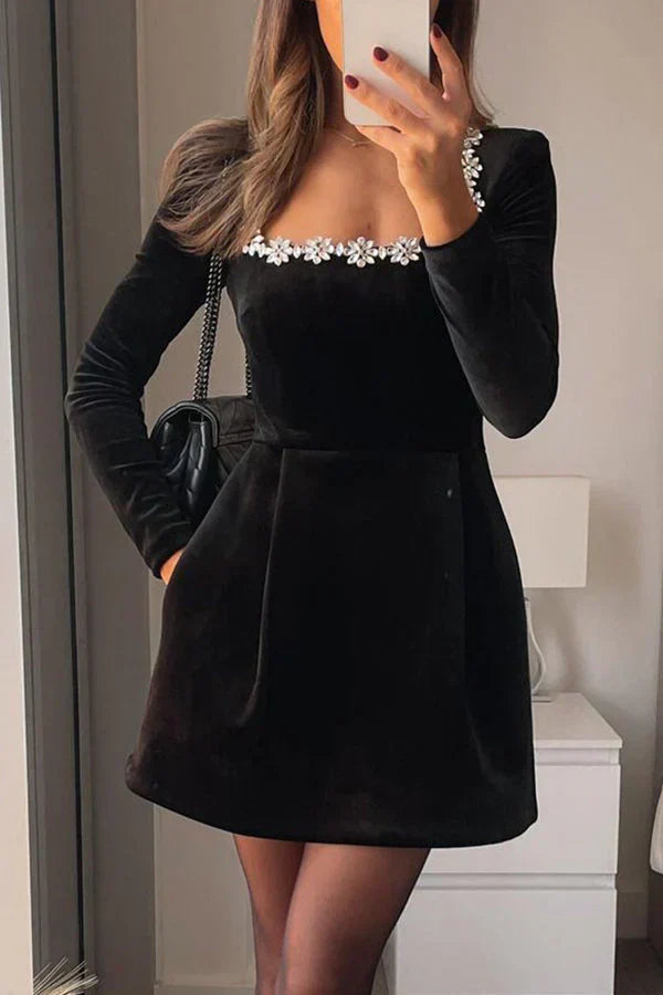 LM | Velvet and diamond dress