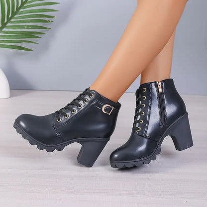 LM | WOMEN'S BOOTS WITH CHUNKY HEEL