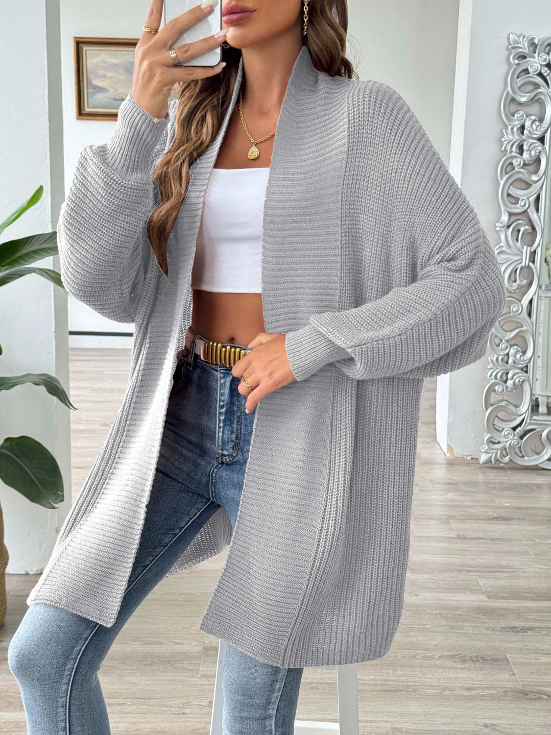 LM | Simple and stylish winter cardigan