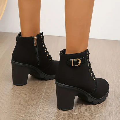 LM | WOMEN'S BOOTS WITH CHUNKY HEEL