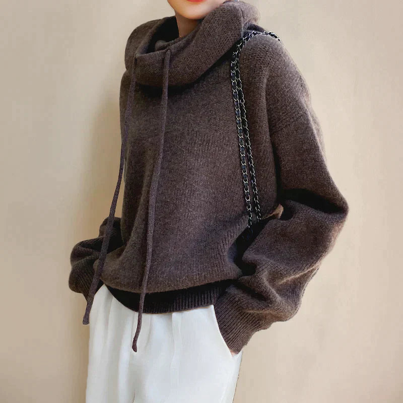 TS | Cozy pullover with drawstring