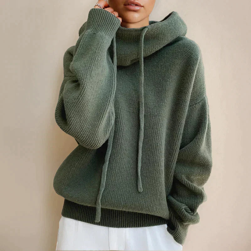 TS | Cozy pullover with drawstring