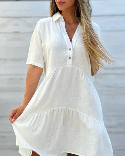 LM | Comfortable dress with turn-ups