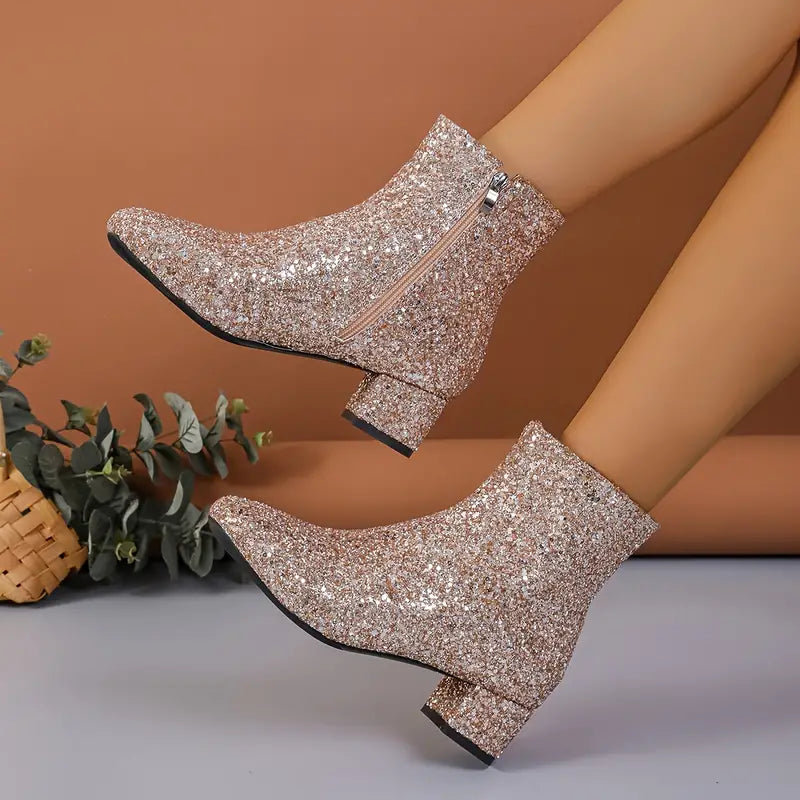 LM | PATTERN HEEL PARTY BOOTS