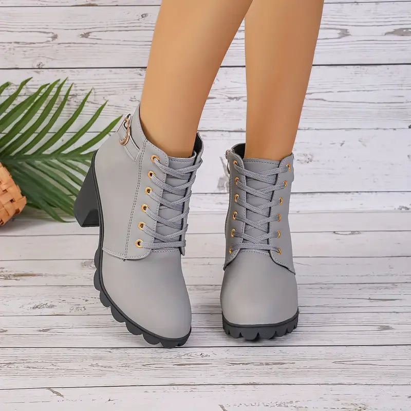 LM | WOMEN'S BOOTS WITH CHUNKY HEEL