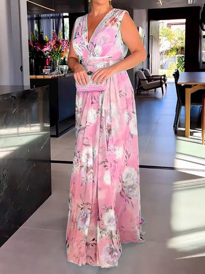 LM | Summer dress with V-neck