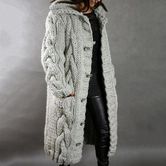 LM | Cozy knitted coat for women