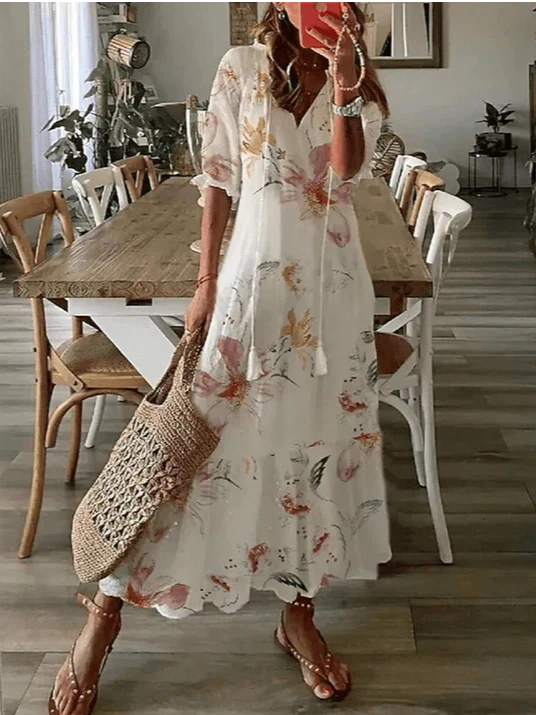 LM | flowered dress
