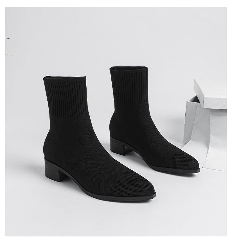 LM | Non-slip knitted boots with rubber sole 2024