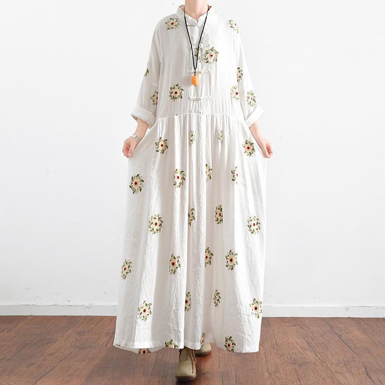 LM | Summer dress in floral chinoiserie