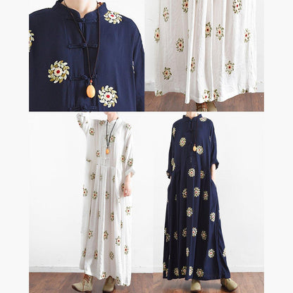 LM | Summer dress in floral chinoiserie