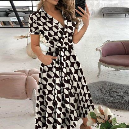 LM | A-line dress with bow tie